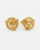 9K Golden Celtic Knot Stud Earrings