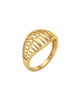 9K Woven Cage Dome Ring