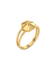 9K Hexagonal Pyramid Split-Shank Ring