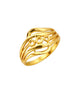 9K Gold Triple Pod Swirl Designer Ring