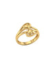 9K Gold Interlocking Knot Swirl Ring