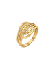 9K Gold Multi-Strand Olive Leaf Ring