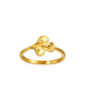 9K Gold Triple Calla Lily Motif Ring