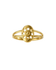 9K Daisy Medallion Split-Shank Ring