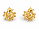 9K Golden Wheel Star Stud Earrings