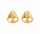 9K Golden Petal Bloom Stud Earrings