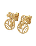 9K Trifolium Filigree Studs Earings