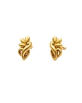 9K Abstract Floral Cluster Earrings