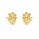 9K Blooming Petal Floral Stud Earring