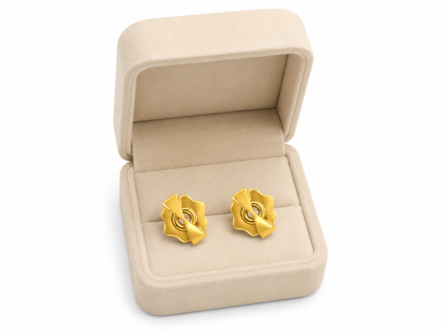 9K Decorative Gold  Backs Earring