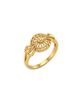 9K Vintage Bow Sunburst Ring