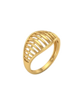 9K Woven Cage Dome Ring