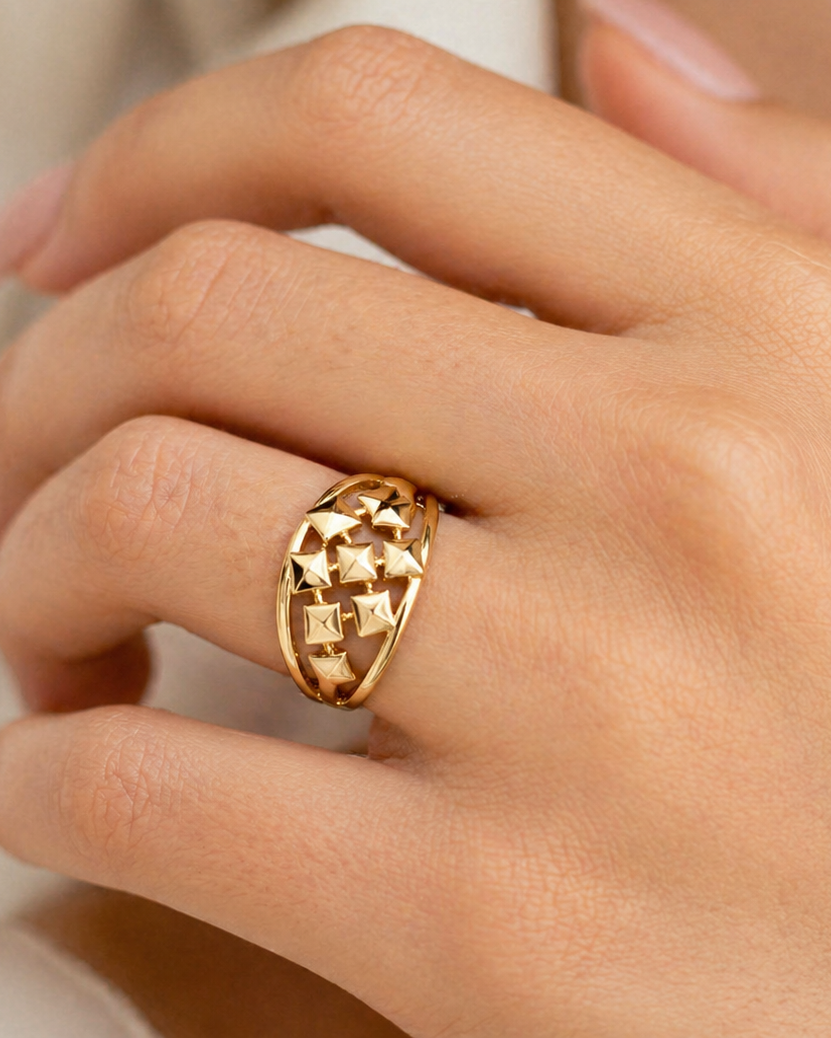 9K Geometric Star Cluster Ring