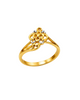 9K Floral Cluster Gold Ring