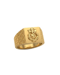 9K Divine Ganesha Signet Ring