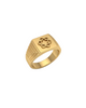 9K Sacred Geometry Signet Ring
