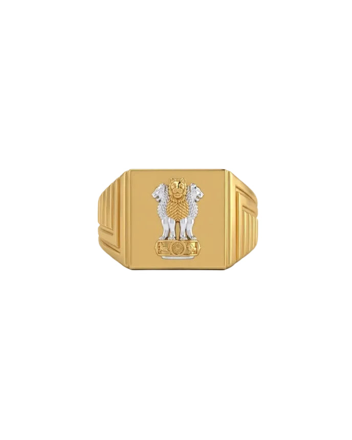 9K Ashoka Stambh Gents Ring
