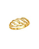 9K Gold Lattice Wave Ring