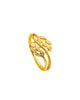 9K Laurel Leaf bypass Ring