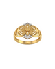 9K Floral Radiance Filigree Ring