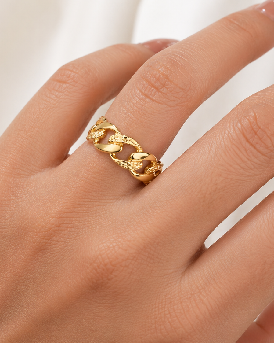 9K Primrose Garden Bypass Ring