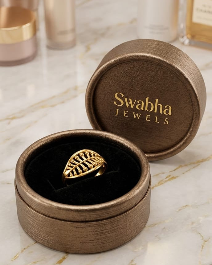 9K Gold Criss-Cross Filigree Lattice Ring