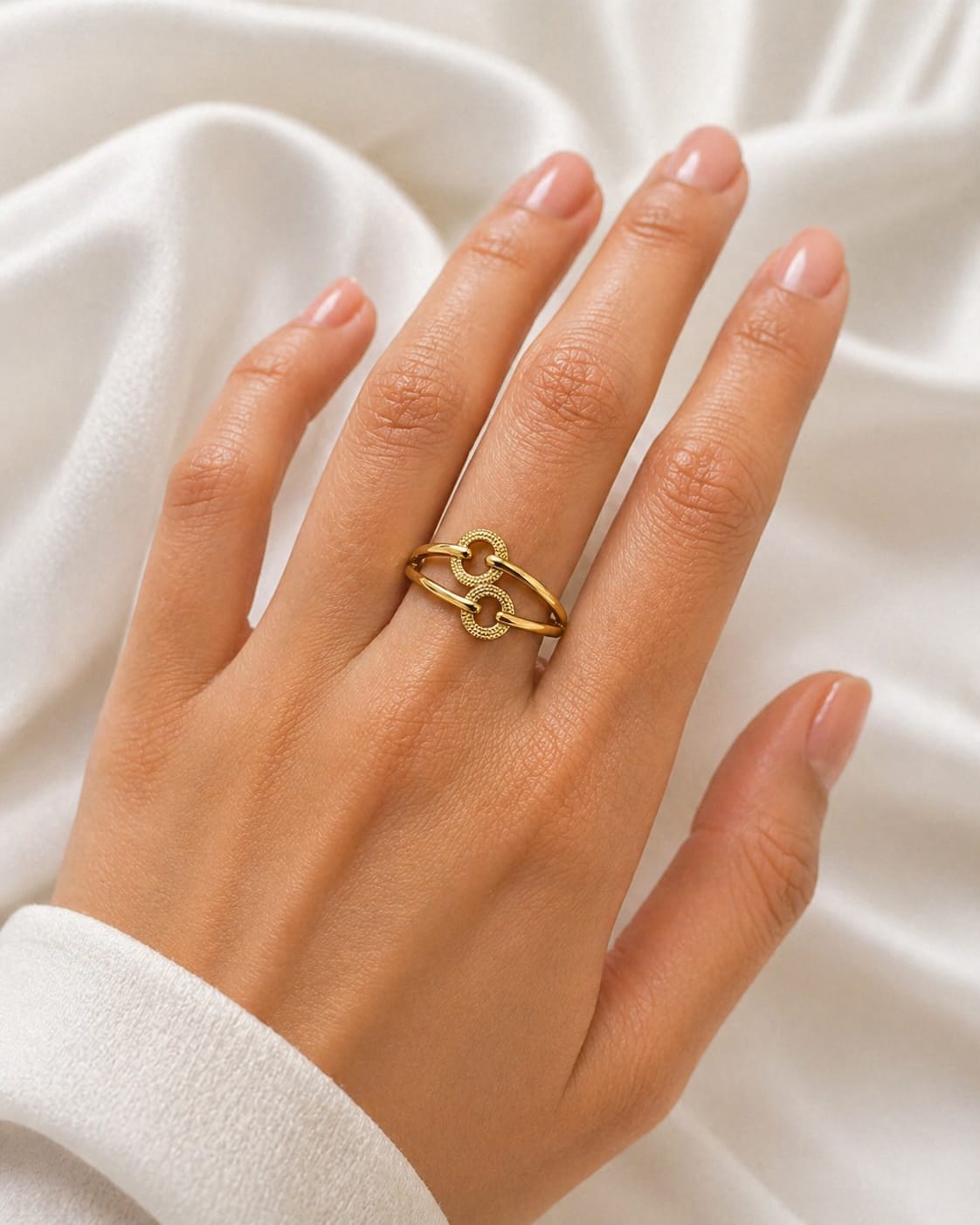 9K Dual Halo Link Ring