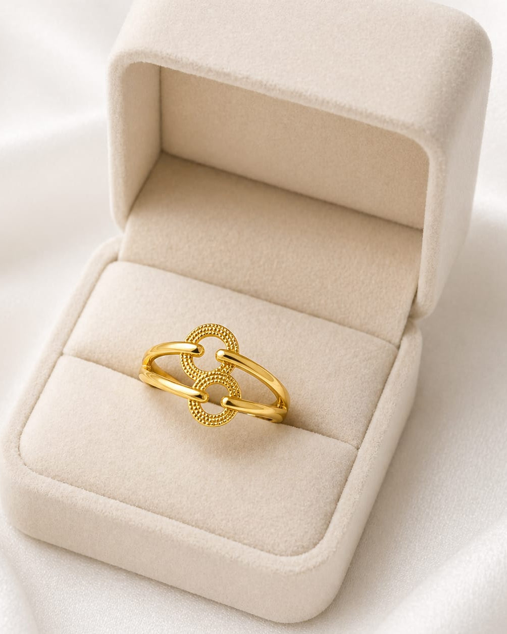 9K Dual Halo Link Ring