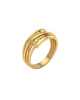 9K Gold Beaded Abacus Band Ring