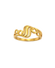 9K Wave Flow Gold Ring