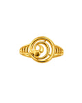 9K Spiral Orbit Gold Ring