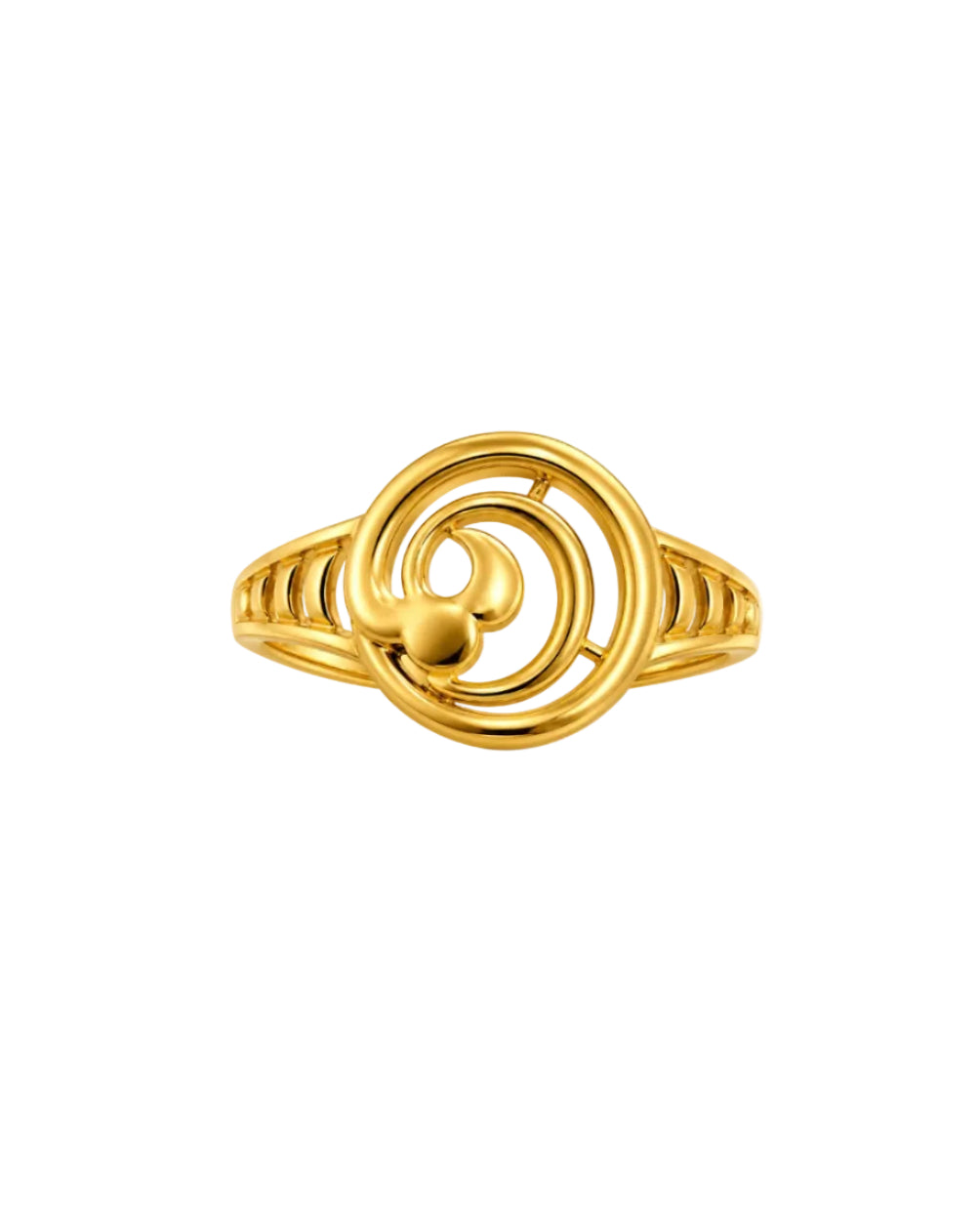 9K Spiral Orbit Gold Ring