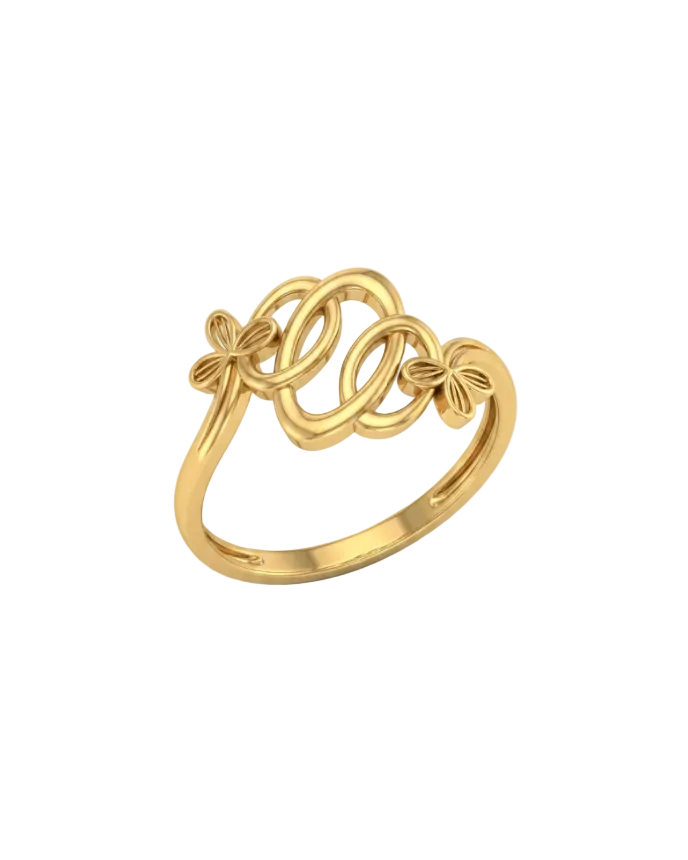 9K Floral Filigree Knot Ring