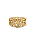 9K Golden Bloom Filigree Ring