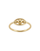 9k Triple Bead Gold Ring