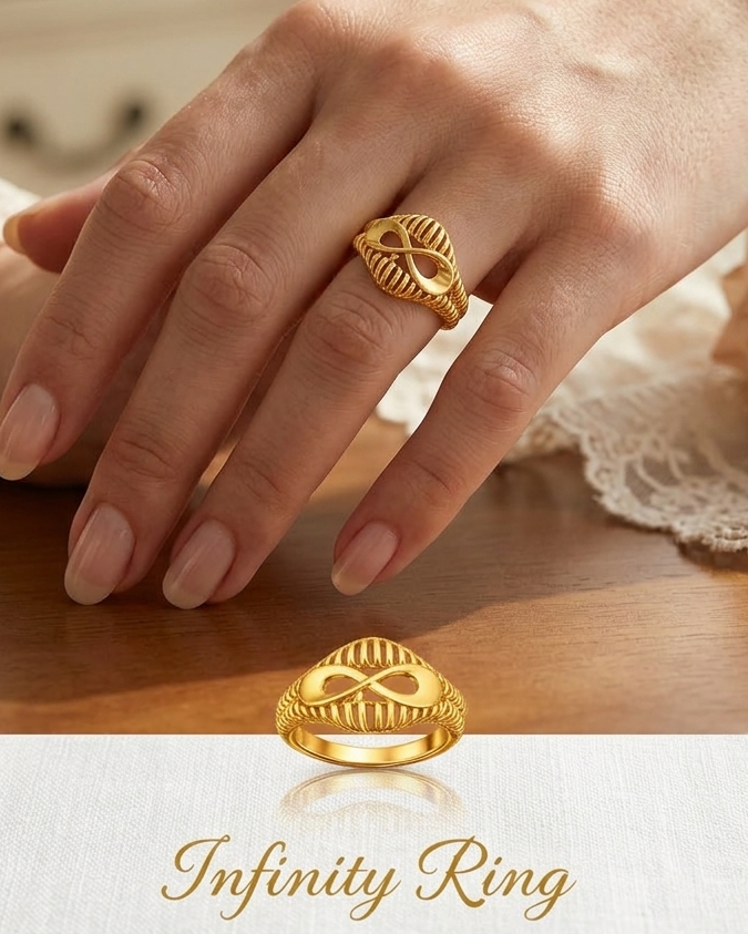 9K Infinity Ring