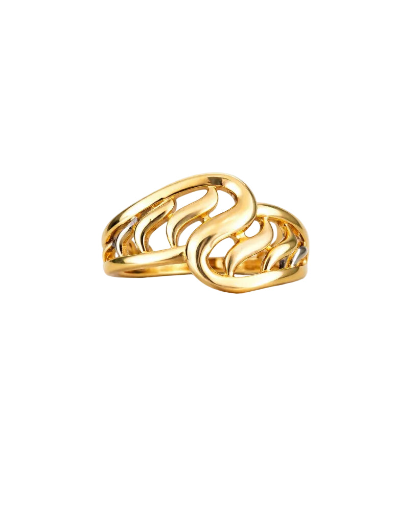 9k Abstract Swirl Ring