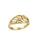 9k Triple Leaf Ring